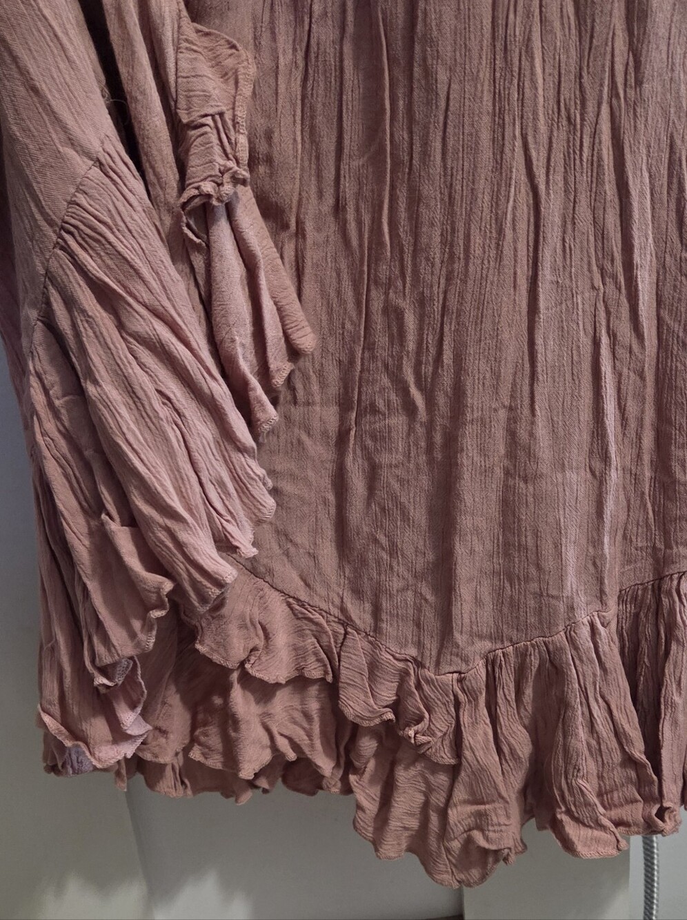 Free People One - Romantic Lace Bodice Maxi Dress in Dusty Rose - Picture 4 of 6